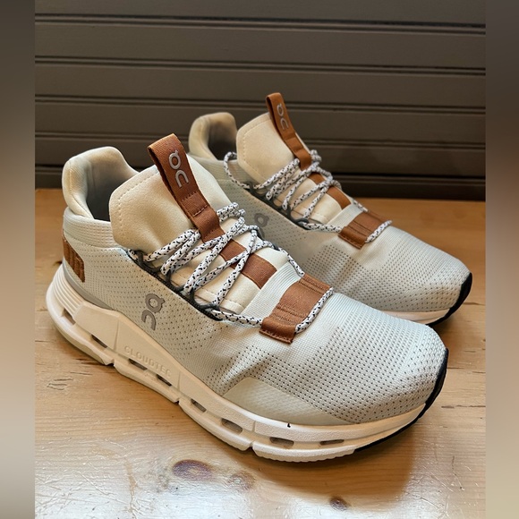 ON Running Cloudnova - White Pearl / Brown - Women’s Size 8 - Picture 2 of 10